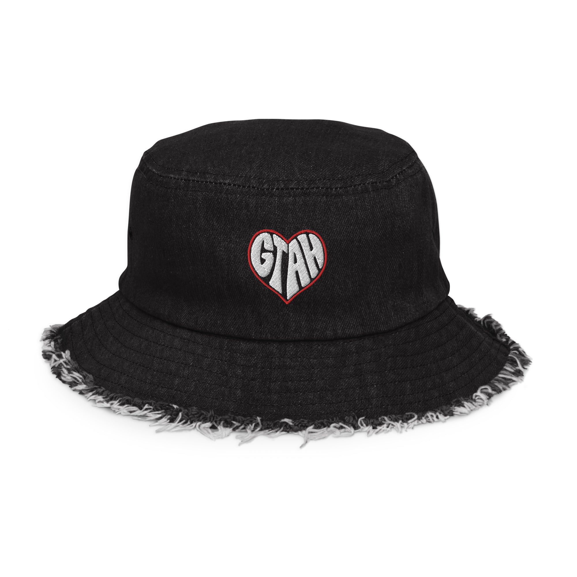 GTAH (Distressed denim bucket hat)