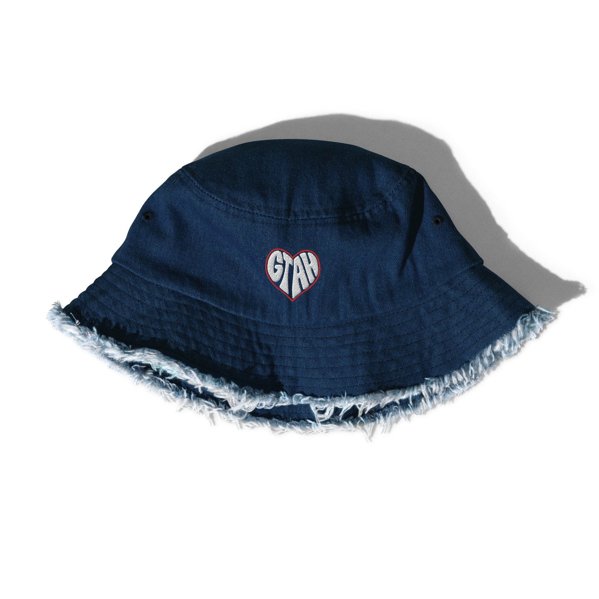 GTAH (Distressed denim bucket hat)