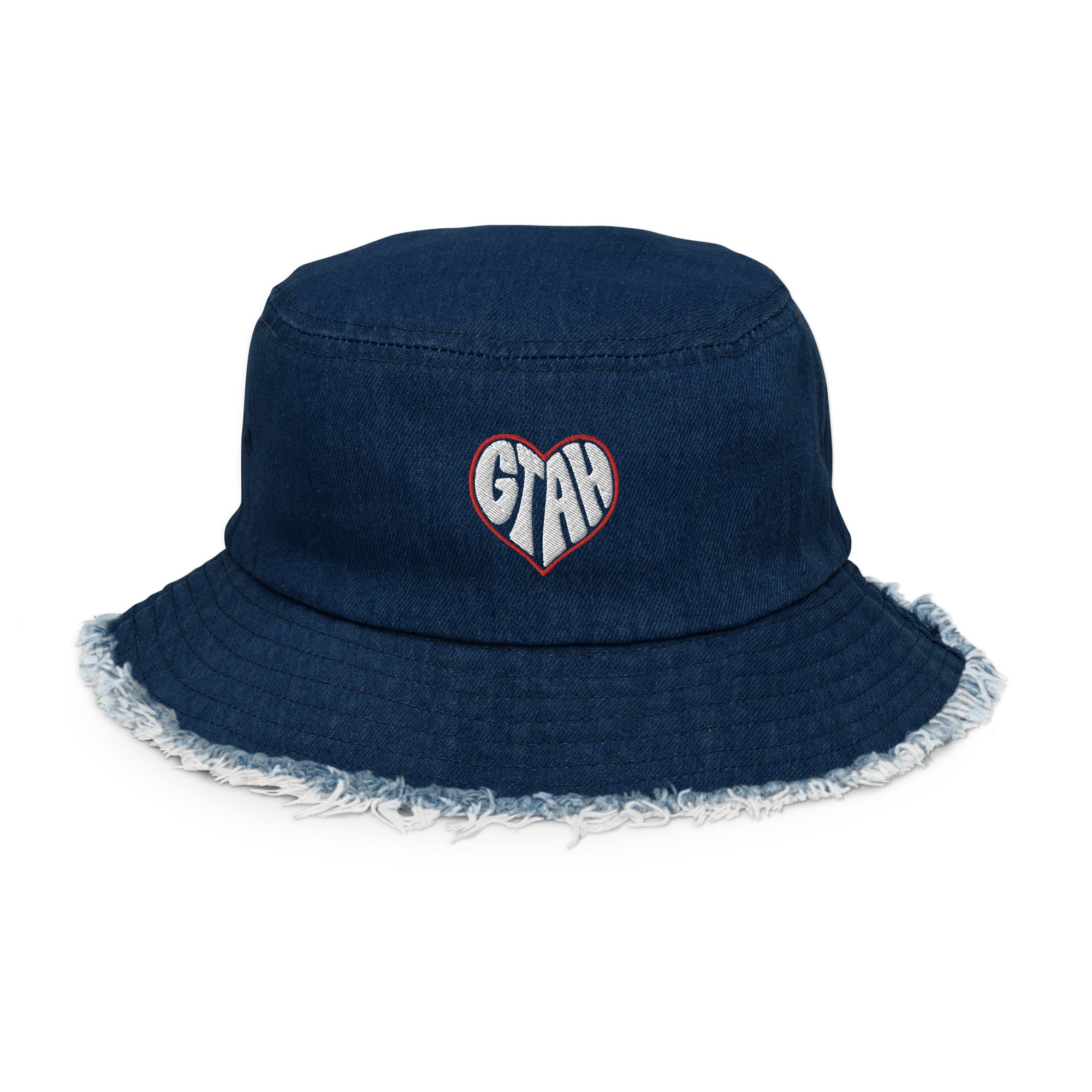 GTAH (Distressed denim bucket hat)